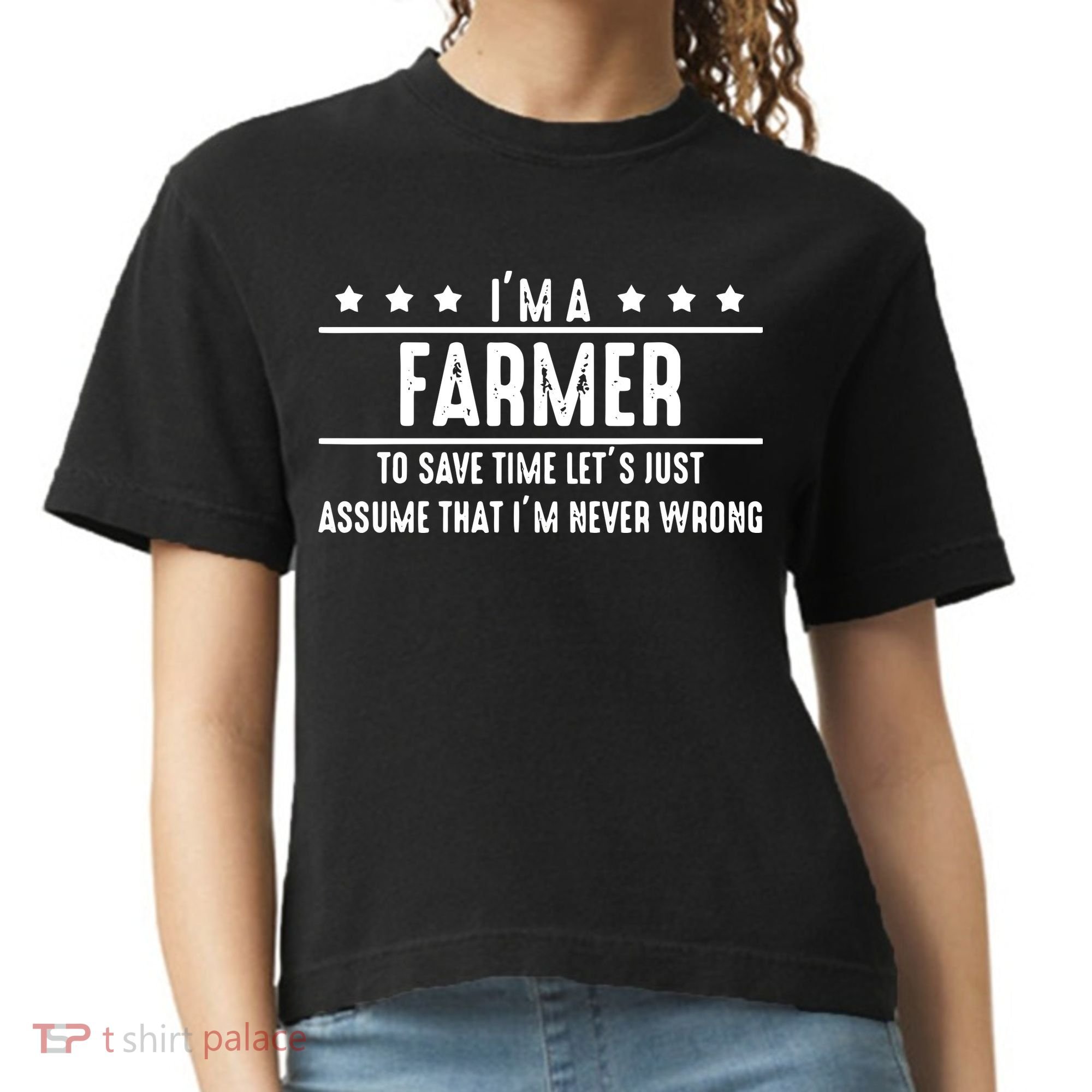 Farmer Never Wrong Farmer Shirts Gift For Farmer Comfort Colors Boxy T-Shirt