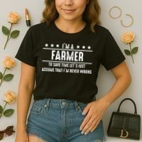 Farmer Never Wrong Farmer Shirts Gift For Farmer Comfort Colors Boxy T-Shirt thumb 2