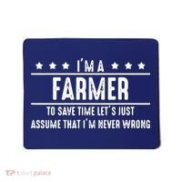 Farmer Never Wrong Farmer Shirts Gift For Farmer Mousepad thumb 0