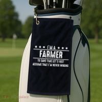 Farmer Never Wrong Farmer Shirts Gift For Farmer Golf Towel thumb 2