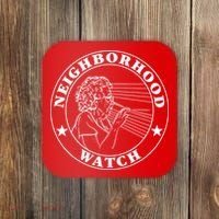 Funny Neighborhood Watch Coaster thumb 0
