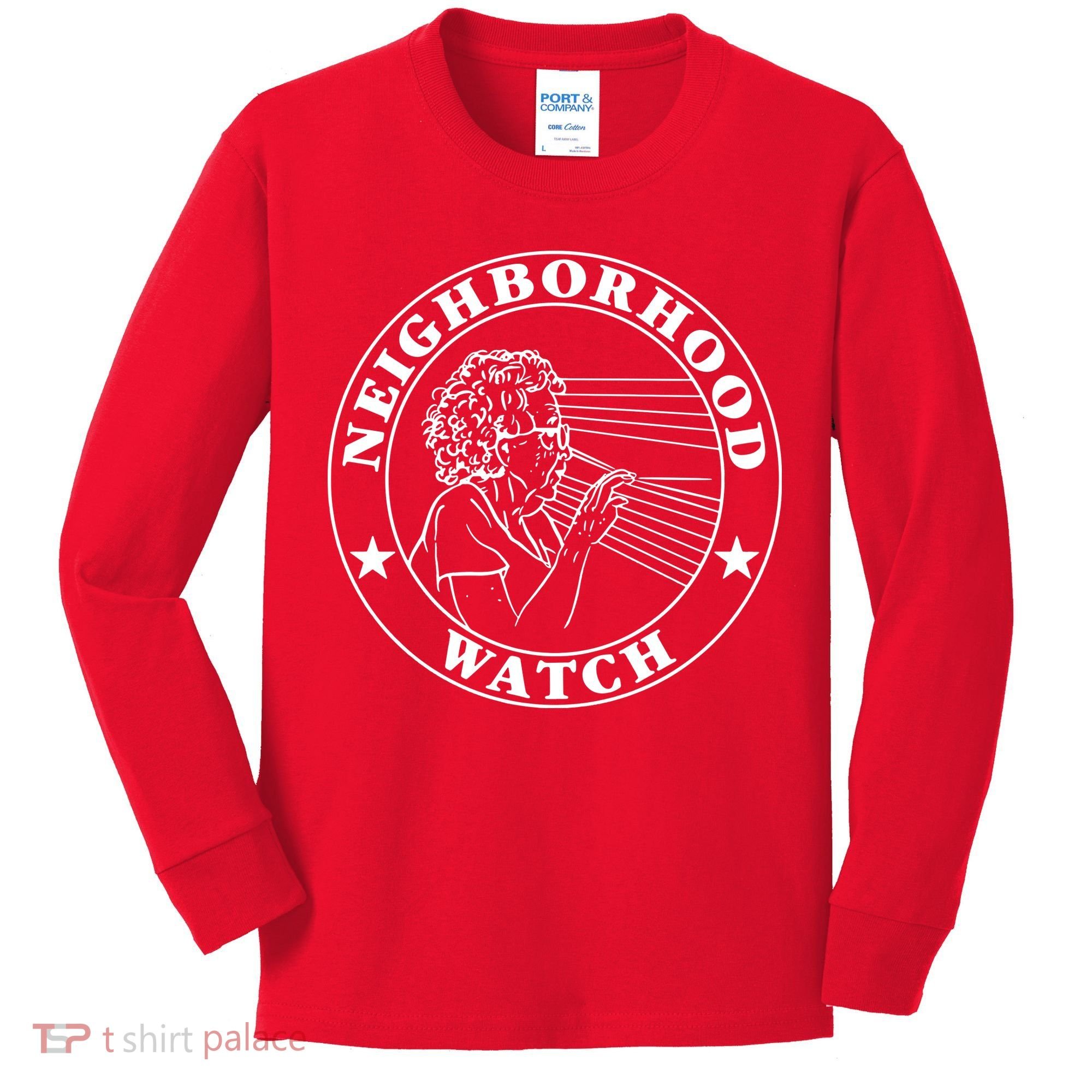 Funny Neighborhood Watch Kids Long Sleeve Shirt