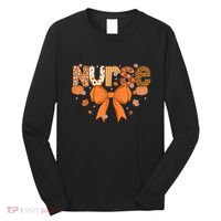 Fall Nurse Women Pumpkin Season Autumn Thanksgiving Long Sleeve Shirt thumb 0