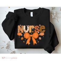 Fall Nurse Women Pumpkin Season Autumn Thanksgiving Sweatshirt thumb 2