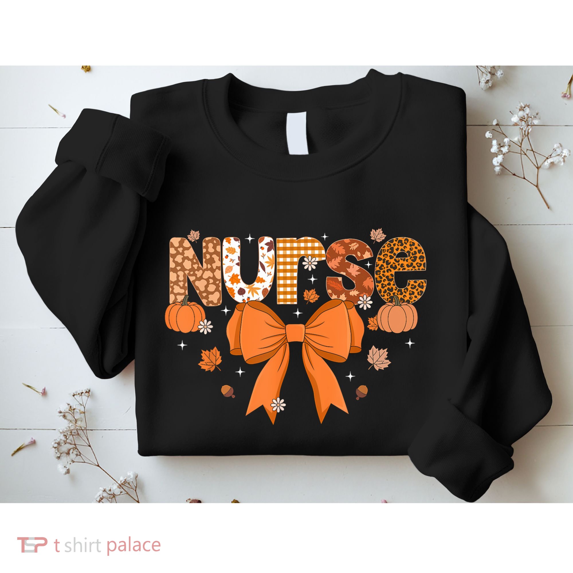 Fall Nurse Women Pumpkin Season Autumn Thanksgiving Sweatshirt
