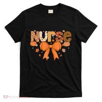 Fall Nurse Women Pumpkin Season Autumn Thanksgiving T-Shirt thumb 0