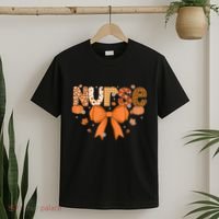 Fall Nurse Women Pumpkin Season Autumn Thanksgiving T-Shirt thumb 2