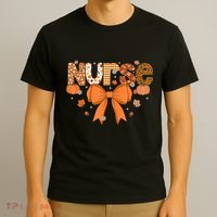 Fall Nurse Women Pumpkin Season Autumn Thanksgiving T-Shirt thumb 3