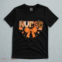 Fall Nurse Women Pumpkin Season Autumn Thanksgiving T-Shirt thumb 5