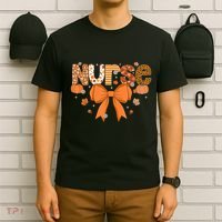 Fall Nurse Women Pumpkin Season Autumn Thanksgiving T-Shirt thumb 6