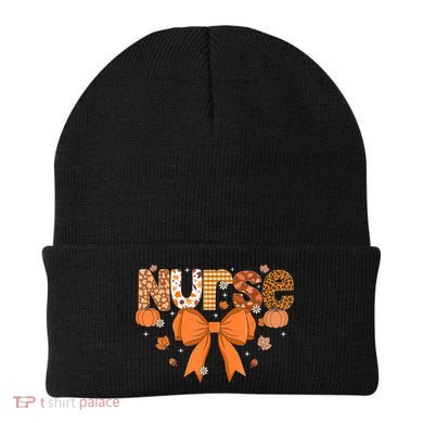 Fall Nurse Women Pumpkin Season Autumn Thanksgiving Beanie