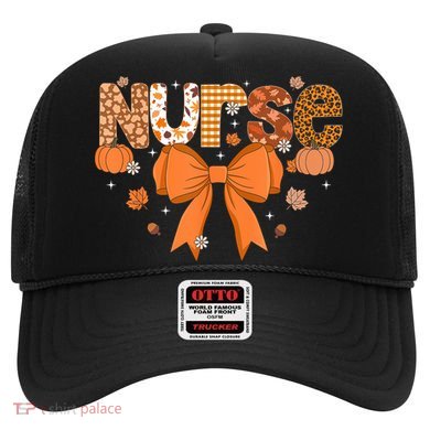 Fall Nurse Women Pumpkin Season Autumn Thanksgiving Hat