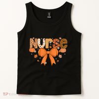 Fall Nurse Women Pumpkin Season Autumn Thanksgiving Tank Top thumb 2