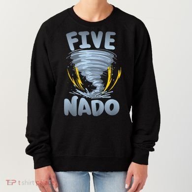 Five Nado Warning 5th Birthday Tornado Themed Birthday Women's Sweatshirt