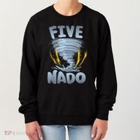 Five Nado Warning 5th Birthday Tornado Themed Birthday Women's Sweatshirt thumb 0