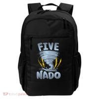 Five Nado Warning 5th Birthday Tornado Themed Birthday Backpack thumb 0