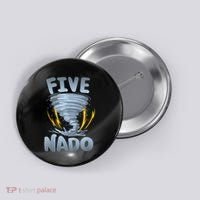 Five Nado Warning 5th Birthday Tornado Themed Birthday Button thumb 0