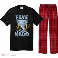 Five Nado Warning 5th Birthday Tornado Themed Birthday Pajama Set thumb 0