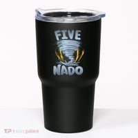Five Nado Warning 5th Birthday Tornado Themed Birthday Tumbler thumb 0