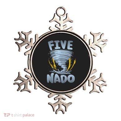 Five Nado Warning 5th Birthday Tornado Themed Birthday Ornament