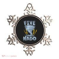 Five Nado Warning 5th Birthday Tornado Themed Birthday Ornament thumb 0