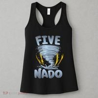 Five Nado Warning 5th Birthday Tornado Themed Birthday Women's Tank Top thumb 3
