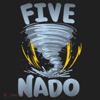 Five Nado Warning 5th Birthday Tornado Themed Birthday Golf Towel thumb 3