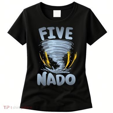 Five Nado Warning 5th Birthday Tornado Themed Birthday Women's T-Shirt