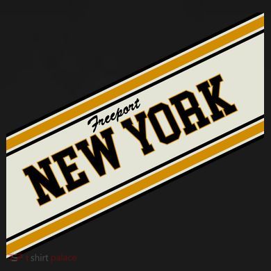 Freeport New York Varsity Logo Flat Bill Trucker Hat