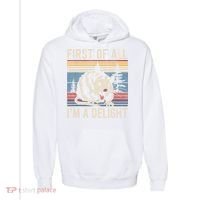 First Of All I’M A Delight Sarcastic Angry Opossum Possum Comfort Colors Garment-Dyed Hooded Sweatshirt thumb 0