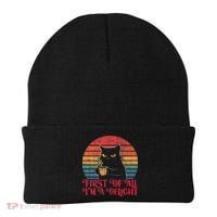 First Of All IM A Delight Sarcastic Angry Cat Beanie thumb 0