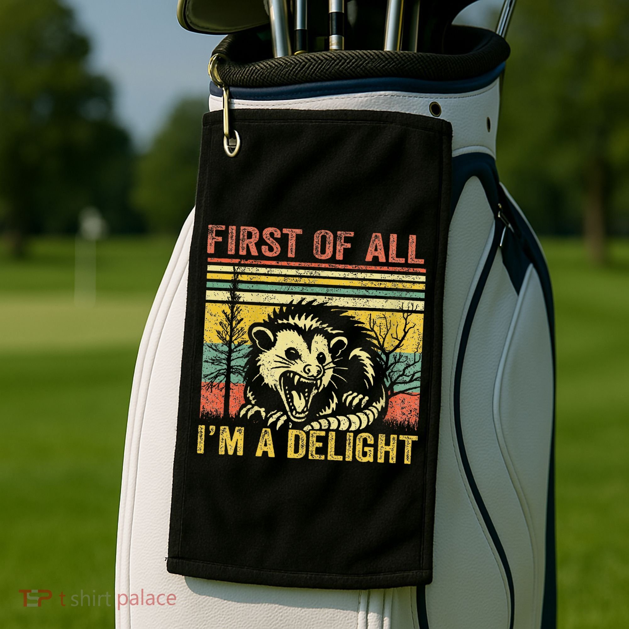 First Of All IM A Delight Golf Towel
