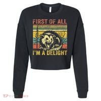 First Of All IM A Delight Cropped Pullover Crew thumb 0