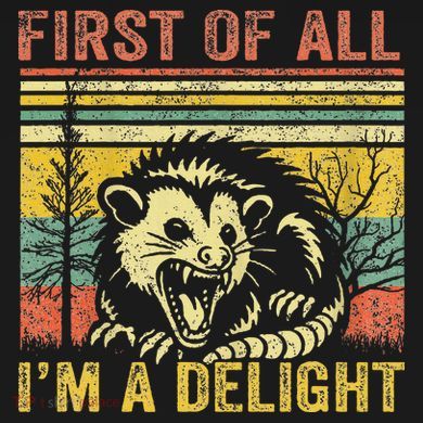 First Of All IM A Delight Cropped Pullover Crew
