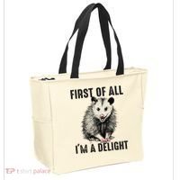 First Of All IM A Delight Opossum Lover Matching Tote Bag thumb 2