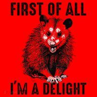 First Of All IM A Delight Opossum Lover Matching Santa Hat thumb 1