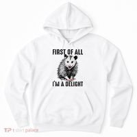 First Of All IM A Delight Opossum Lover Matching Hoodie thumb 0
