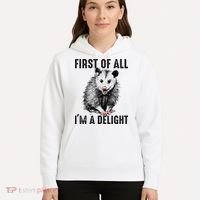 First Of All IM A Delight Opossum Lover Matching Hoodie thumb 5