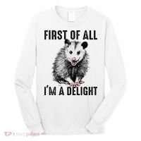 First Of All IM A Delight Opossum Lover Matching Long Sleeve Shirt thumb 0