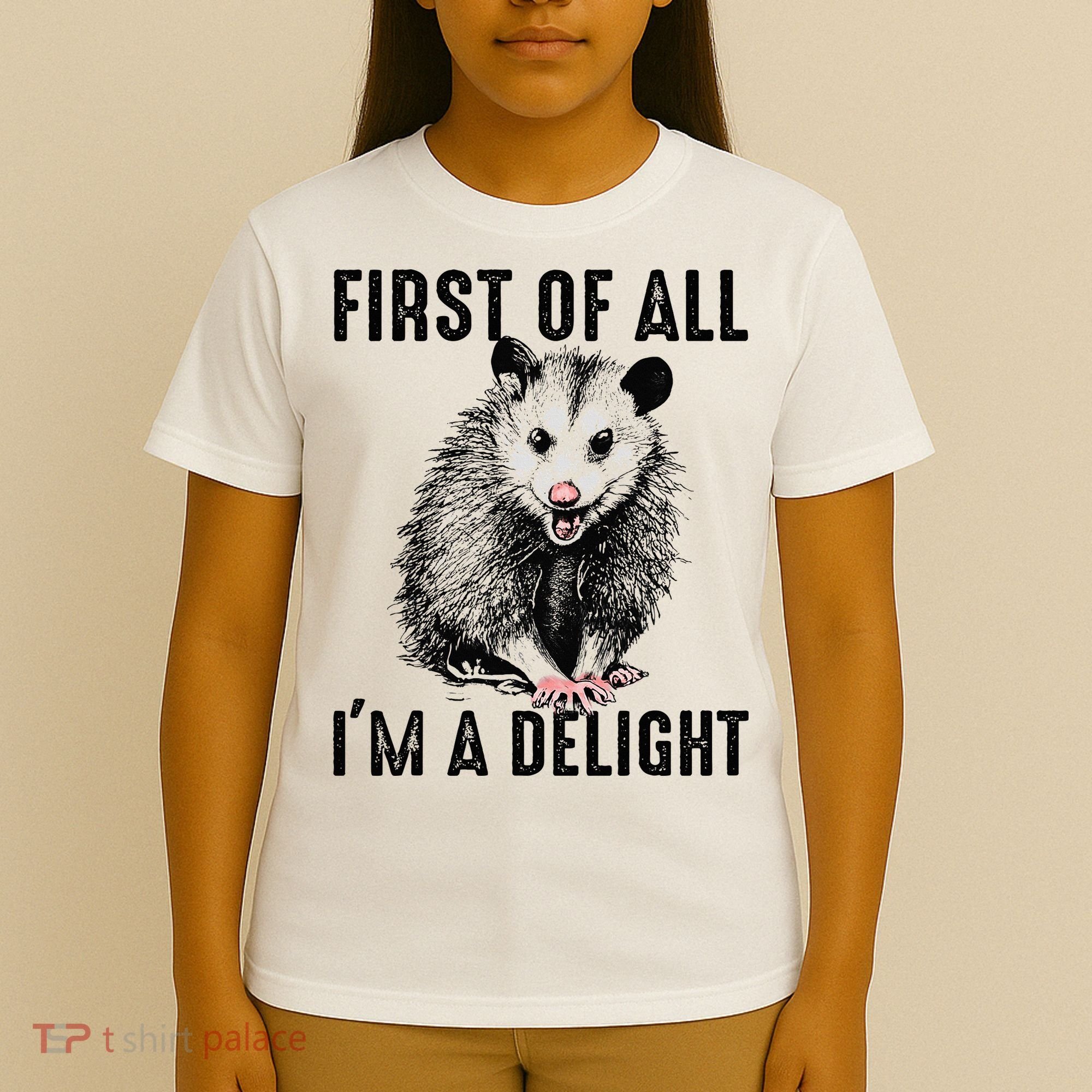 First Of All IM A Delight Opossum Lover Matching T-Shirt