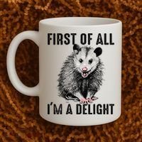 First Of All IM A Delight Opossum Lover Matching Coffee Mug thumb 2