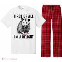 First Of All IM A Delight Opossum Lover Matching Pajama Set thumb 0