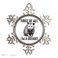 First Of All IM A Delight Opossum Lover Matching Ornament thumb 0