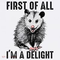 First Of All IM A Delight Opossum Lover Matching Women's Tank Top thumb 5