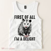 First Of All IM A Delight Opossum Lover Matching Tank Top thumb 2