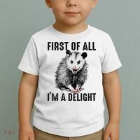 First Of All IM A Delight Opossum Lover Matching Toddler T-Shirt thumb 2