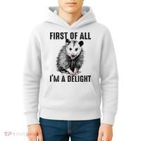 First Of All IM A Delight Opossum Lover Matching Kids Hoodie thumb 4