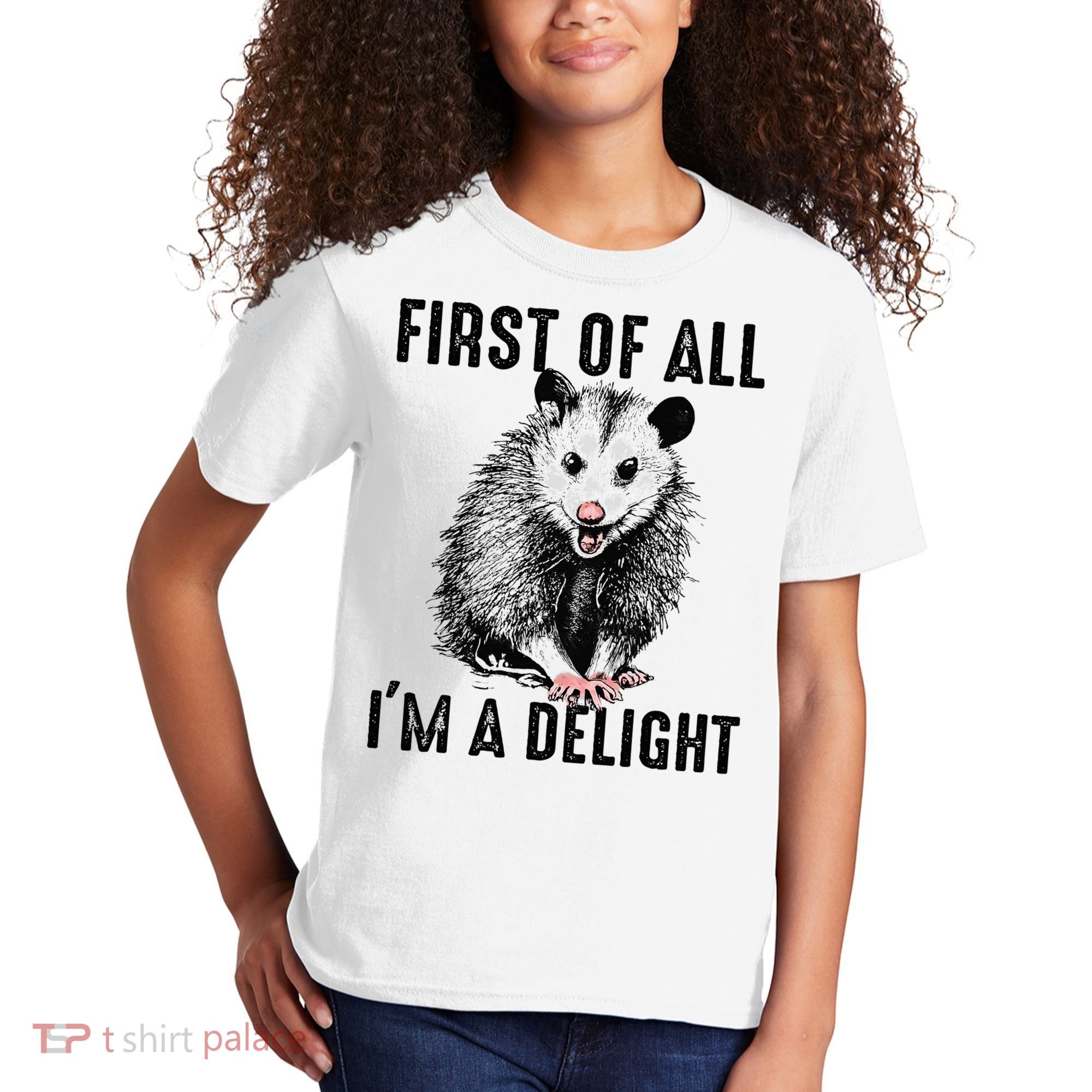 First Of All IM A Delight Opossum Lover Matching Kids T-Shirt