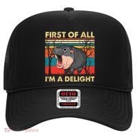 First Of All IM A Delight Funny Moo Deng Hippo Hippopotamus Hat thumb 0