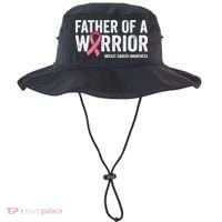Father Of A Warrior Father Breast Cancer Dad Bucket Hat thumb 0